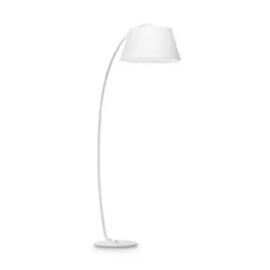 Image of Pagoda 1 Light Floor Lamp White, E27
