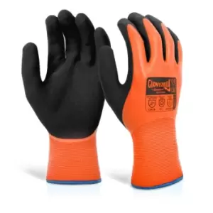 Image of Glovezilla GLOVEZILLA WATERPROOF THERMAL LATEX GLOVE Orange MED (08) - Pack of 1