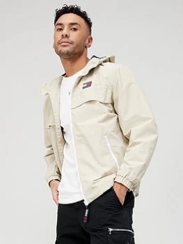 Image of Tommy Jeans Chicago Windbreaker Jacket - Savannah Sand, Savannah Sand Size M Men