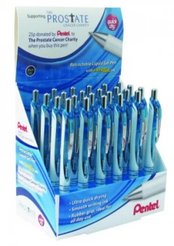 Image of Pentel EnerGel Xm Limited Edition Prostate Cancer UK Display Black (Pa