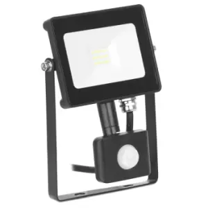 Image of Enlite Quazar10W Adjustable IP65 Driverless LED Floodlight with PIR Sensor 4000K Black - EN-FLH10PBLK/40