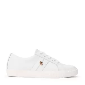 Image of Lauren by Ralph Lauren Janson Leather Trainers - White