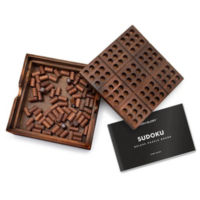 Image of Suck UK Iron and Glory Wooden Sudoku Set Multi unisex