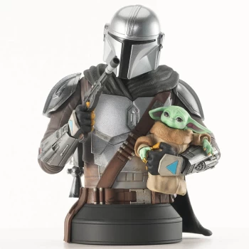 Image of Gentle Giant The Mandalorian 1/6 Scale Bust - The Mandalorian & Grogu