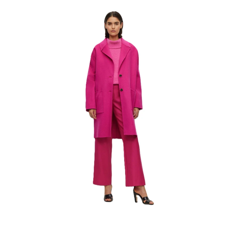 Image of Boss Womens Cattina Overcoat Bright Pink female 12 (L)