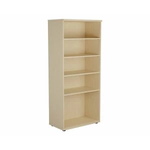 Image of TC Office Bookcase with 4 Shelves Height 1800mm, Maple