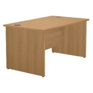 Image of Jemini Oak 1800mm Panel End Rectangular Desk KF838091