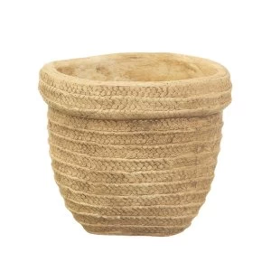Image of Sass & Belle Sierra Cement Basket Planter