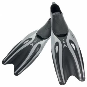 Image of Divetech Explorer Fins Medium (UK Size 6-8) Black/Silver