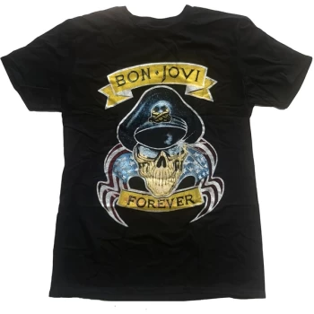 Image of Bon Jovi - Forever Unisex Medium T-Shirt - Black