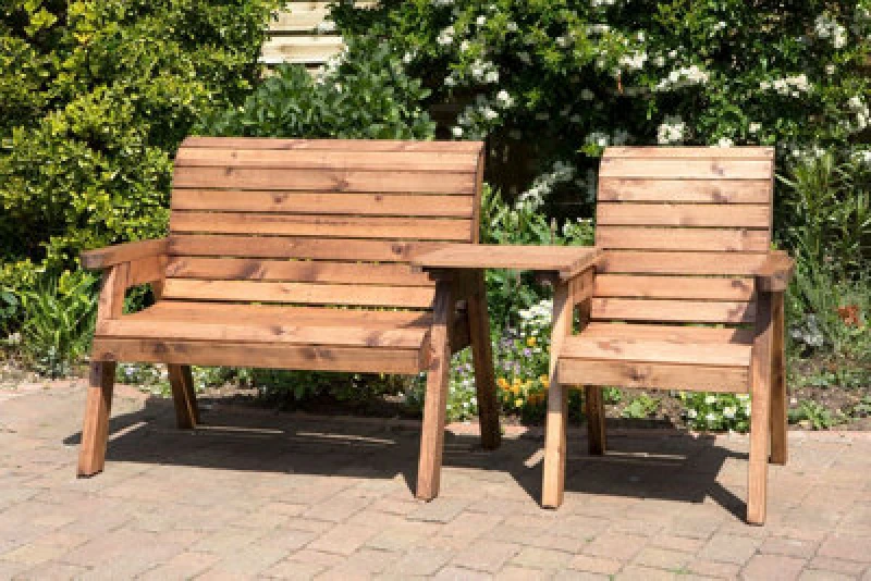 Image of Charles Taylor Trading Three Seat Comp Set Straight Boxed Brown