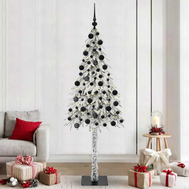 Image of Vidaxl Christmas Tree With 300 Leds White 210 Cm Pe And Steel