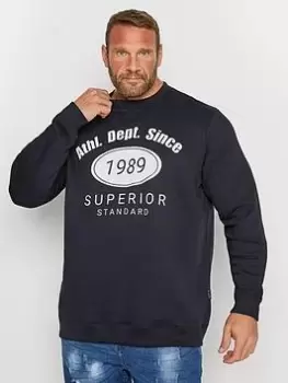 Image of BadRhino Ath Department Sweatshirt Navy, Size 2XL, Men