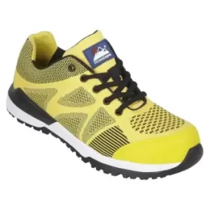 Image of Himalayan 4312 Unisex Yellow Toe Capped Safety Trainers, UK 3, EU 36