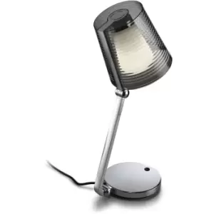 Image of Emy lamp, PPMA aluminum and polycarbonate, chrome