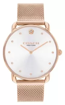 Image of Coach 14504209 Elliot (36mm) Silver Dial / Rose Gold-Tone Watch