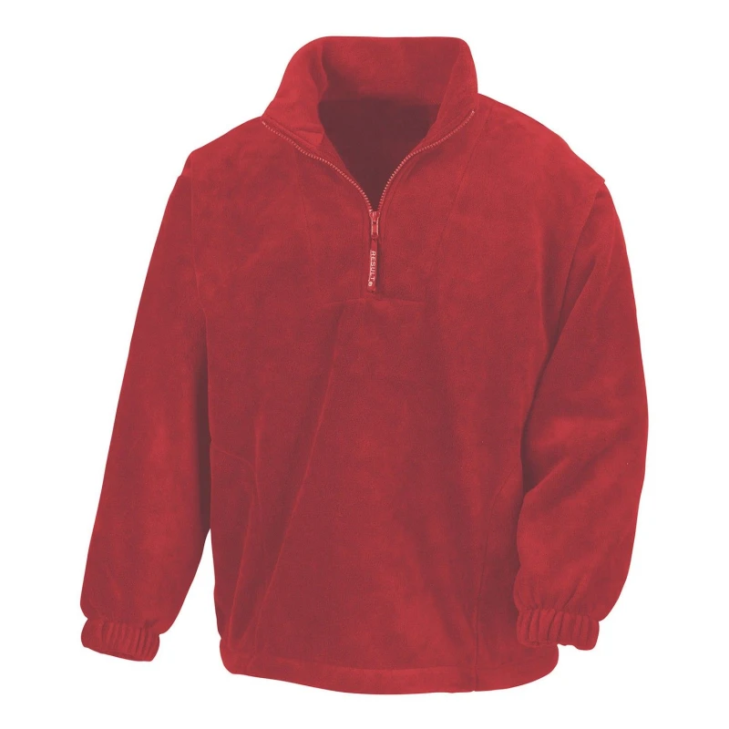 Image of Result Result Men Polartherm Fleece Top in Red Size: Medium Red M Male 5063527353252