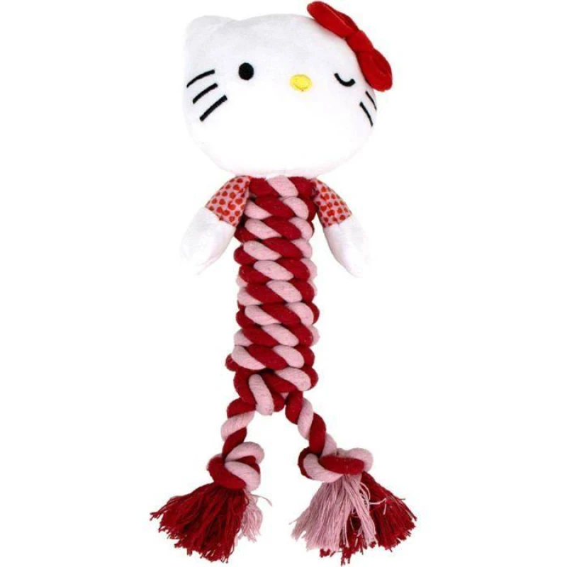 Image of Hello Kitty Dog Chew Toy - CERDA LIFE'S LITTLE MOMENTS - Hello Kitty - Durable Rope - Dental Health 2800001811