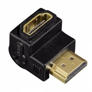 Image of Hama HDMI M/F 270 ° - (HDMI Cable Adapter, HDMI, MALE/FEMALE, BLACK)
