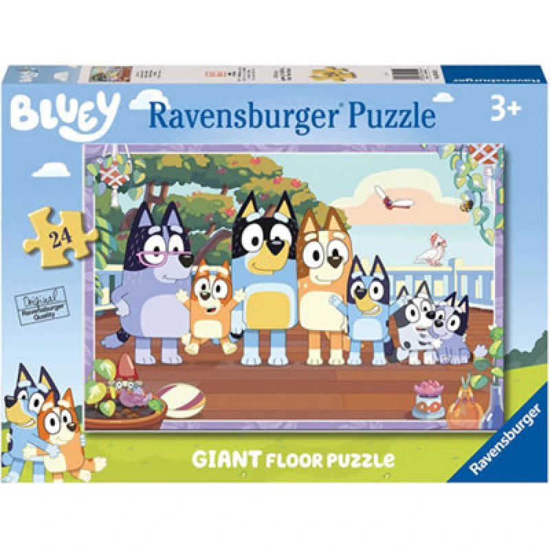 Image of Ravensburger Bluey Giant Floor Puzzle 24 Piece Jigsaw Puzzle