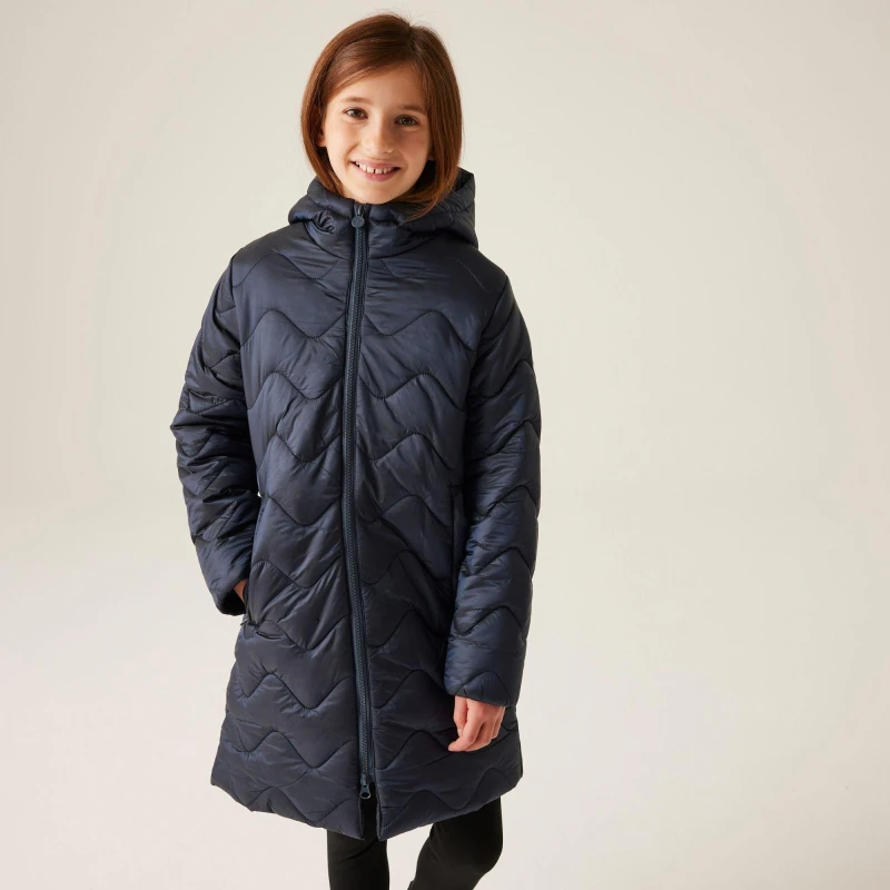Image of Regatta Junior Cambrie Padded Jacket - Blue Blue 13 Years