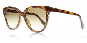 Image of Fendi Angie Sunglasses Havana MQL 53mm