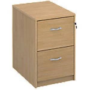 Image of Dams International Filing Cabinet Deluxe Executive Oak 480 x 655 x 730 mm