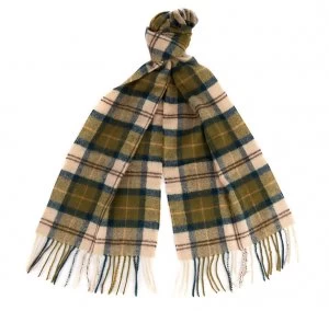Image of Barbour Mens Tartan Lambswool Scarf - Ancient