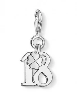 Image of Thomas Sabo Charm Club Lucky Number 18 Charm, One Colour, Women