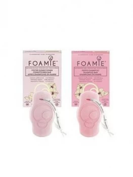 Image of Foamie Hibiscus Shampoo Bar and Hibiscus Conditioner Bar