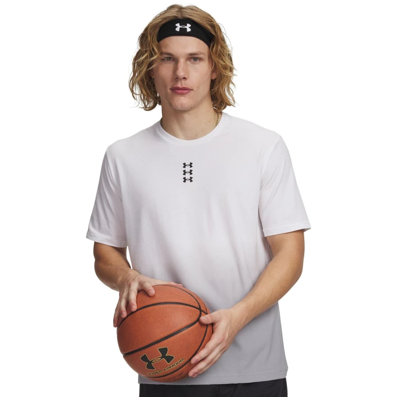 Image of Under Armour UA Triple Logo Tee Sn63 White/Black male M