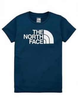 Image of The North Face Girls Reaxion T-Shirt - Navy
