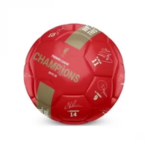 Image of Liverpool Champions 19 20 Signature Ball Size 5