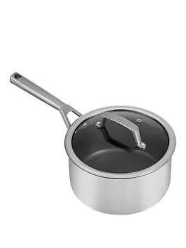 Image of Ninja Zerostick Stainless Steel 20Cm Saucepan With Lid - C60220Uk