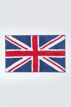 Image of Union Jack Flag Cotton Bath Mat