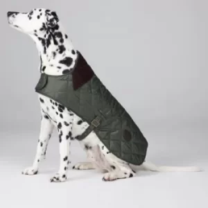 Image of Barbour Quilted Dog Coat Olive XL