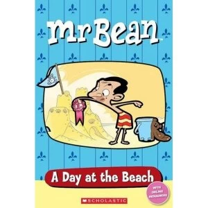 Image of Mr Bean - A Day at the Beach - Book and Audio CD - Starter - 150 Headwords by Sarah Silver (Paperback, 2014)