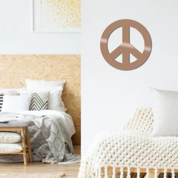Image of Peace - Copper Copper Decorative Metal Wall Accessory
