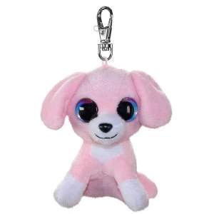 Image of Lumo Stars Mini Keyring - Dog Pinky Plush Toy