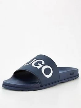 Image of Hugo Boss Match Slides Navy Size 9 Men