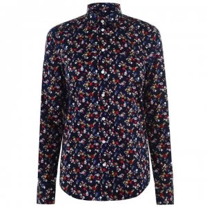 Image of Gant Long sleeve floral shirt - Evening Blue