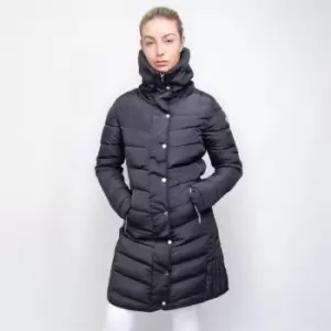 Image of Coldstream Ladies Kimmerston Long Quilted Coat - Grey