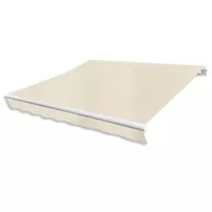 Image of Vidaxl Folding Awning Manual Operated 300cm Cream