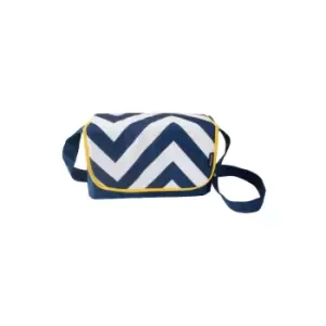 Image of My Babiie Blue Chevron Baby Changing Bag