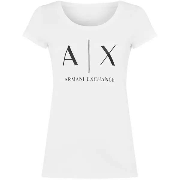 Image of Armani Exchange Logo T-Shirt - White 8