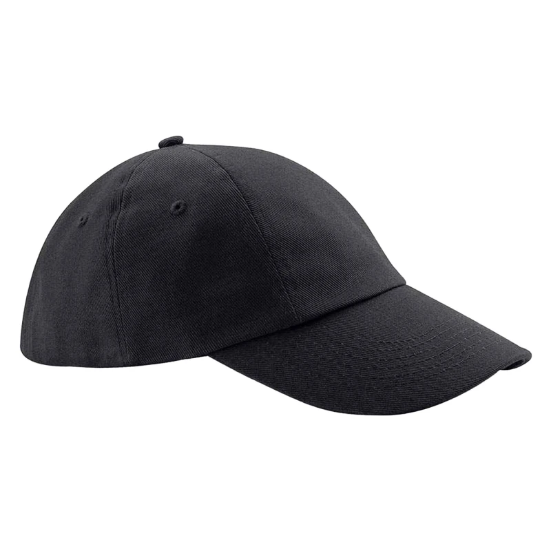 Image of Beechfield Womens Heavy Cotton Low Profile Baseball Cap in Black Female One Size