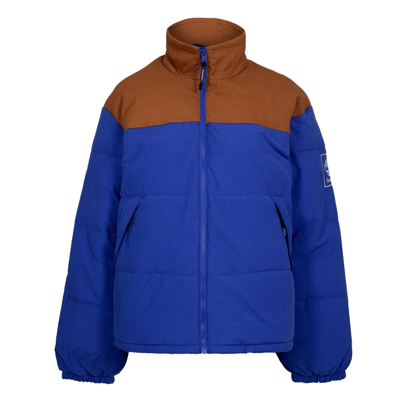 Image of Timberland Womens Insulated Puffer Short Puffer Jacket Clematis Blue female 8 (XS)