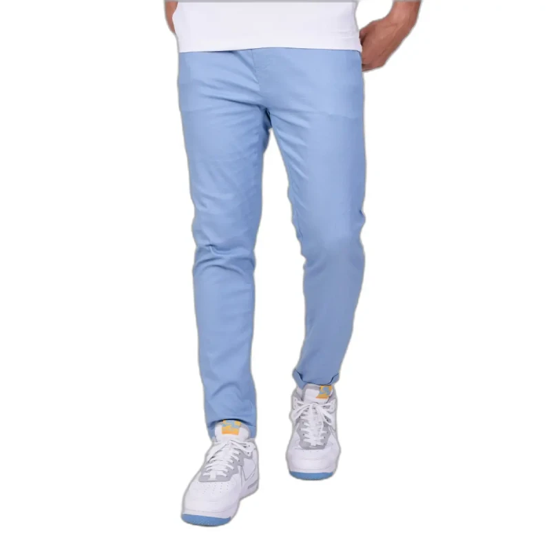 Image of Project X Paris Basic slim jeans with logo embroidery Project X Paris Bleu Male S
