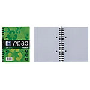 Image of OXFORD npad Notebook Black A5+ Ruled Perforated 2 Holes 200 Pages 100 Sheets