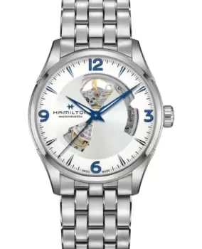 Image of Hamilton Jazzmaster Open Heart Silver Dial Steel Mens Watch H32705152 H32705152